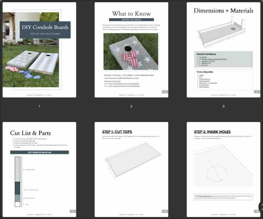 DIY Cornhole Build Plans