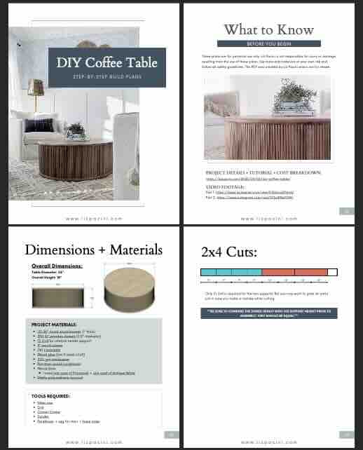 DIY Coffee Table Build Plans and Tutorial